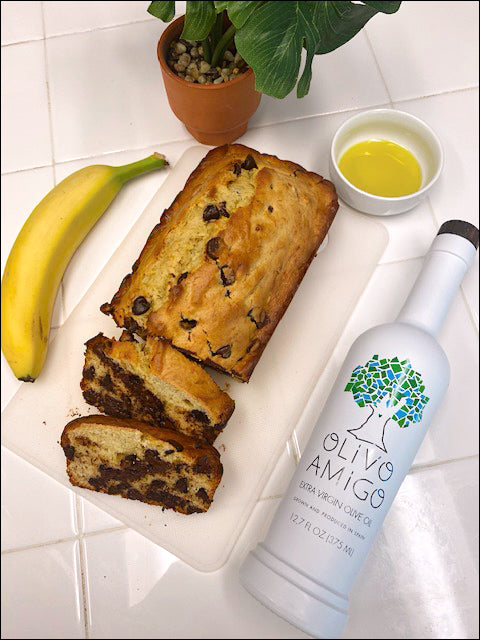 OLIVE OIL CHOCOLATE BANANA BREAD &ndash; OLIVO AMIGO