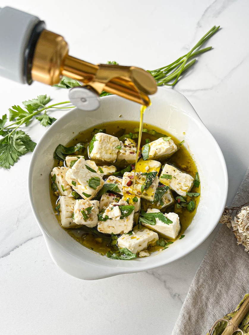 Marinated Feta Dish &ndash; OLIVO AMIGO