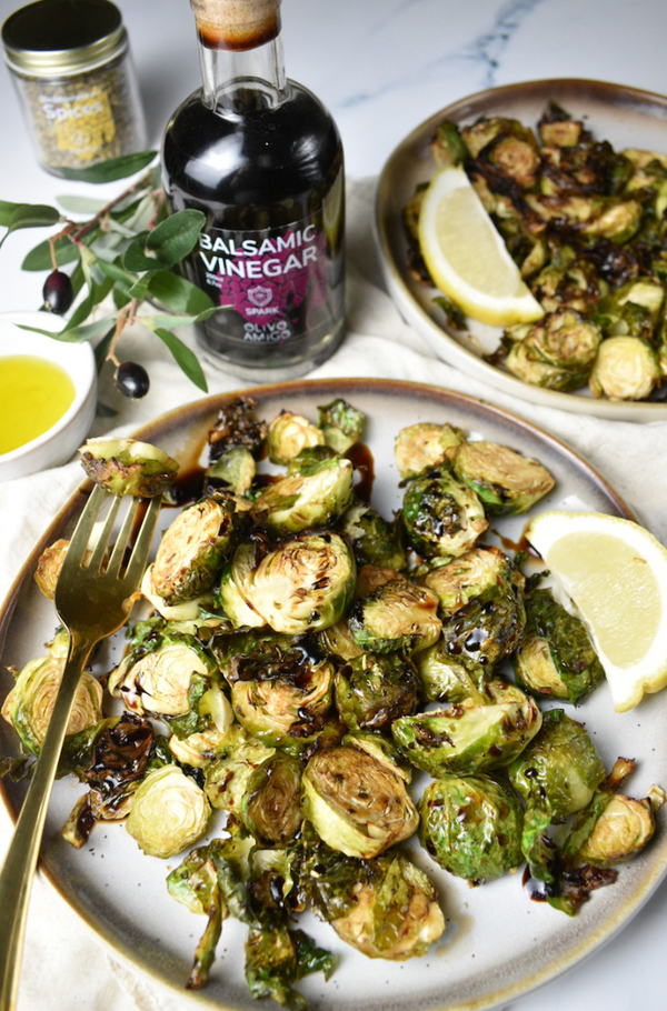 Olivo Amigo, yourolivoamigo, evoo, olive oil, air fryer recipes, air fried brussels sprouts, brussels sprouts, healthy recipes, veggie recipes