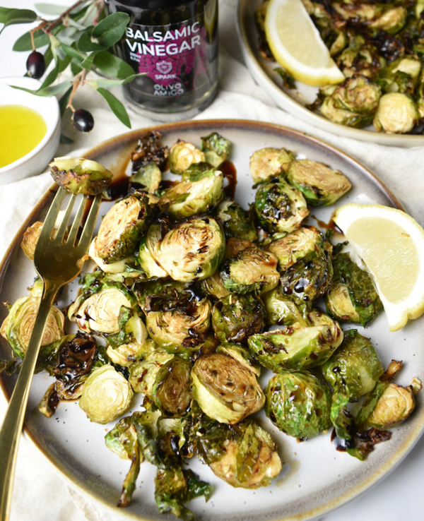 Olivo Amigo, yourolivoamigo, evoo, olive oil, air fryer recipes, air fried brussels sprouts, brussels sprouts, healthy recipes, veggie recipes